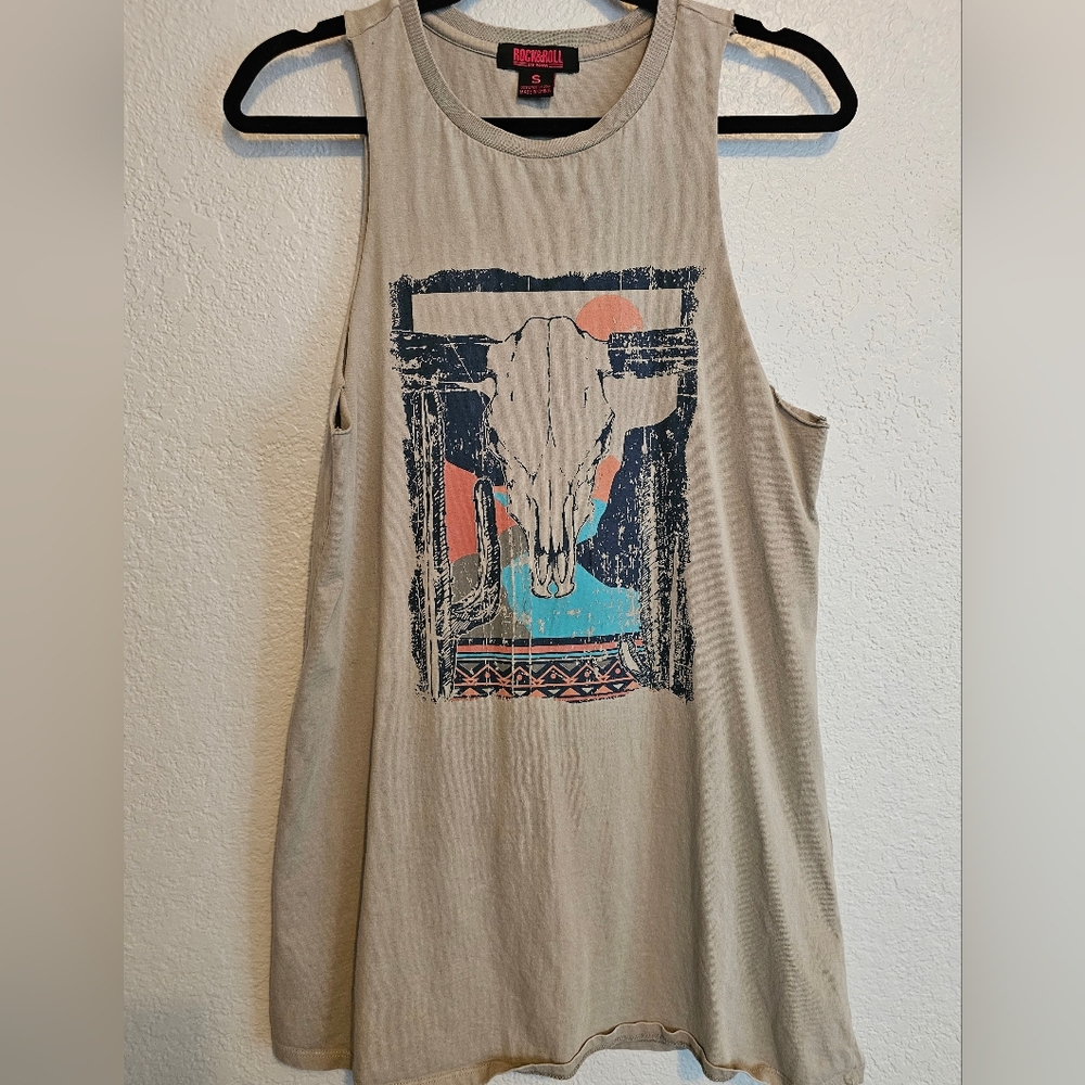 Rock & Roll Denim tank dress